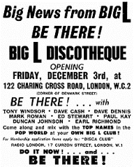 Big L Disco advert