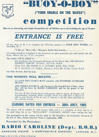 Buoy O Boy Competition leaflet