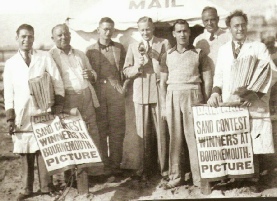 Stephen Williams and newsvendors at Bournemouth