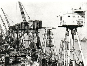 Shivering Sands Fort under construction