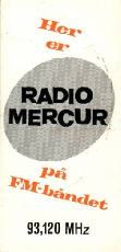Radio Mercur's first publicity brochure