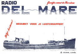 Radio Delmare QSL card