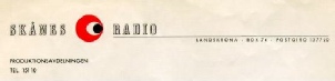 Skanes Radio Mercur letterhead