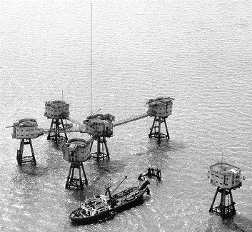 Shivering Sands Fort aerial view