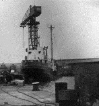 Mi Amigo undergoing refit 1966