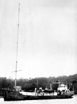 Mi Amigo leaving Falmouth, April 1964