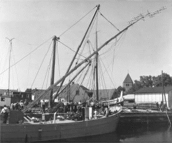 Aerial mast being installed on Cheeta