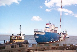 Communicator leaving Lowestoft