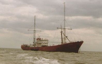 Ross Revenge off Clacton side view