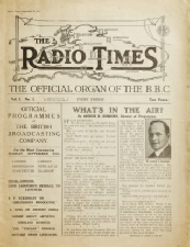 Cover of the first Radio Times