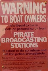 Warning notice to boat owners