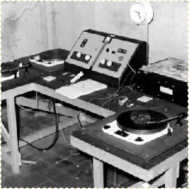 The home-built studio used by Radio Invicta