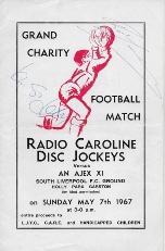 Charity football match programme