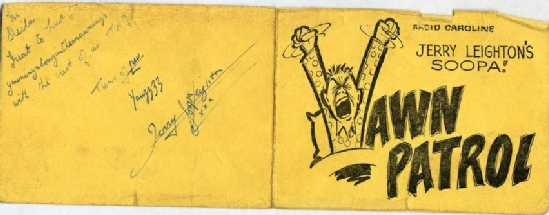 signed Yawn Patrol card